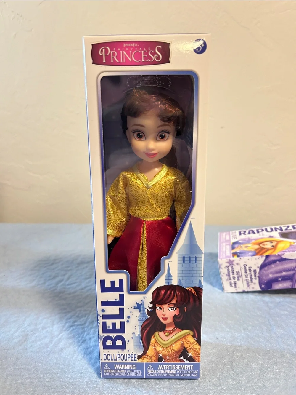 Set of 4 Fairytale Princesses Belle Rapunzel Cinderella Sleeping Beauty Dolls